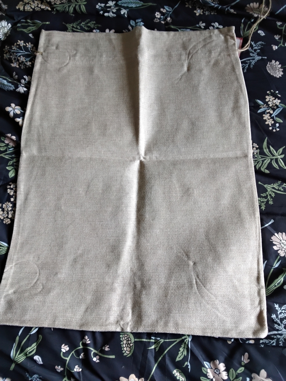 Reindeer Drawstring Canvas Gift Bag - Picture 4 of 5